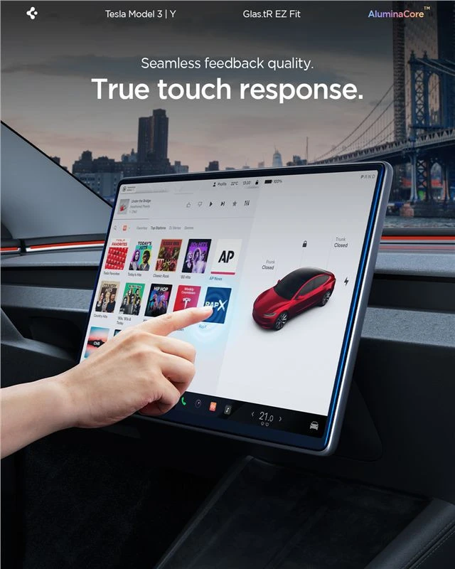 Spigen EZ Fit Skaidrus (15.4"/1 vnt.) - Tesla Model Y (2025/2026)/Model 3 (2024/2025/2026)
