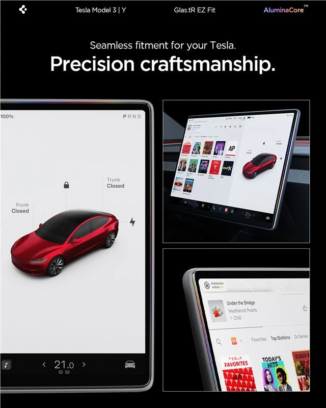 Spigen EZ Fit Skaidrus (15.4"/1 vnt.) - Tesla Model Y (2025/2026)/Model 3 (2024/2025/2026)