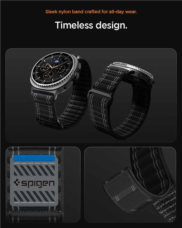 Spigen WBF0 apyrankė skirta Samsung Galaxy Watch 40/44/46 mm – juodos spalvos