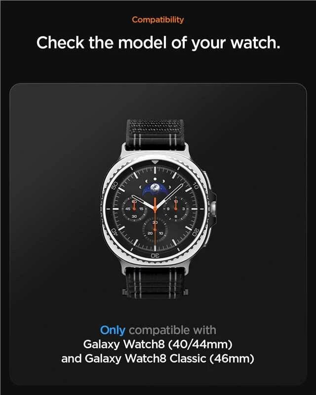 Spigen WBF0 apyrankė skirta Samsung Galaxy Watch 40/44/46 mm – juodos spalvos
