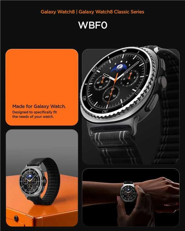 Spigen WBF0 apyrankė skirta Samsung Galaxy Watch 40/44/46 mm – juodos spalvos