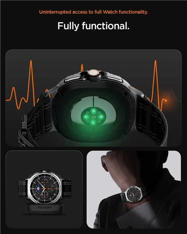 Spigen WBF0 apyrankė skirta Samsung Galaxy Watch 40/44/46 mm – juodos spalvos