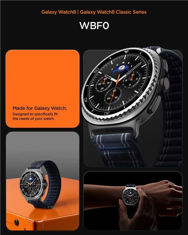 Spigen WBF0 apyrankė skirta Samsung Galaxy Watch 40/44/46 mm – pilkos spalvos