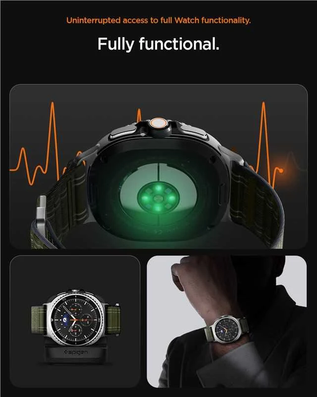 Spigen WBF0 apyrankė skirta Samsung Galaxy Watch 40/44/46 mm – žalios spalvos