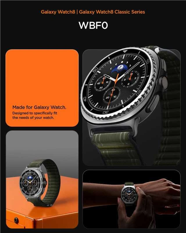 Spigen WBF0 apyrankė skirta Samsung Galaxy Watch 40/44/46 mm – žalios spalvos