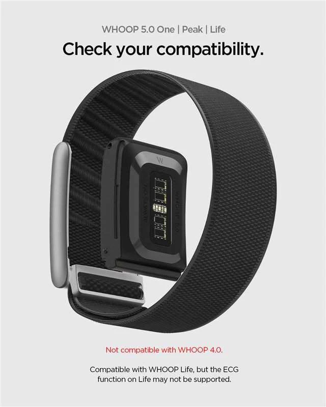 Spigen Fabric apyrankė WBF3, juodos spalvos – Whoop 5.0