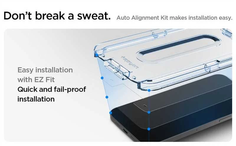 Spigen Glas tR EZ Fit, 2 Pack - iPhone 12 mini