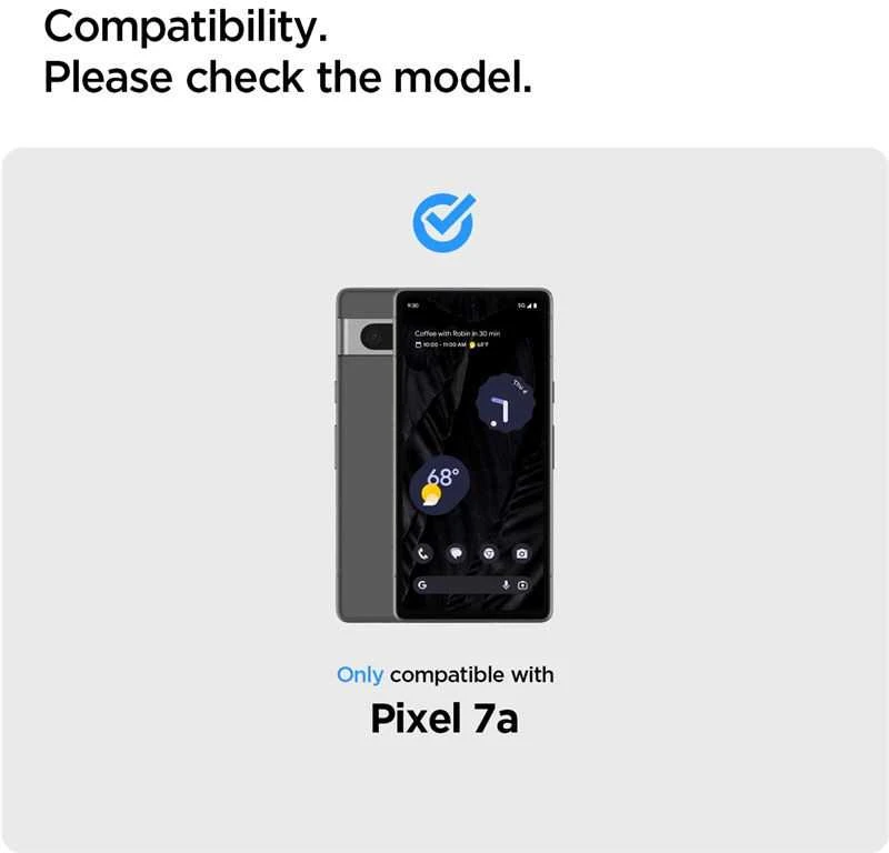 Spigen Alm Glas.TR 2 vnt. – Apsauginis stiklas skirtas Google Pixel 7A (Transparent)