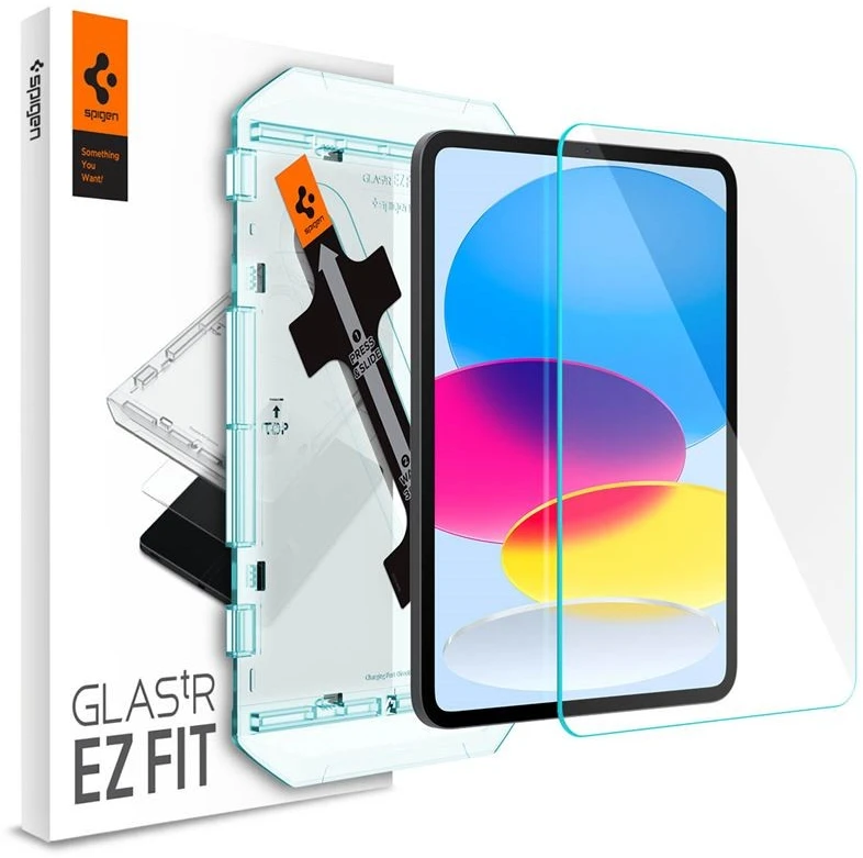 Apsauginis stiklas Spigen GLAS.TR „EZ FIT” Apple iPad 10.9” 10 / 2022 / 11” 11 / 2025 CLEAR