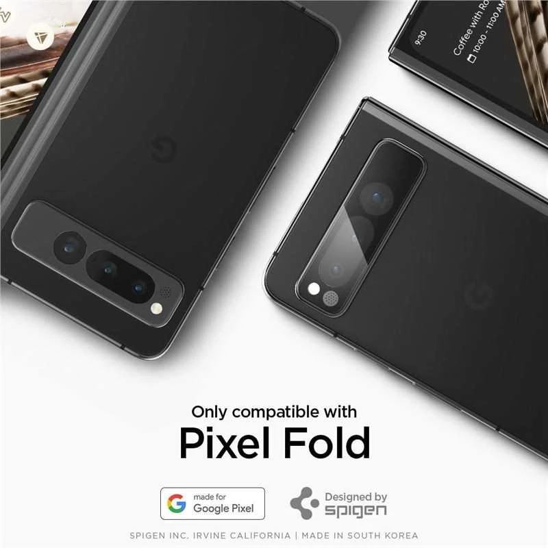 Spigen Glass EZ Fit Optik Pro 2 Pack, juodas - Google Pixel Fold