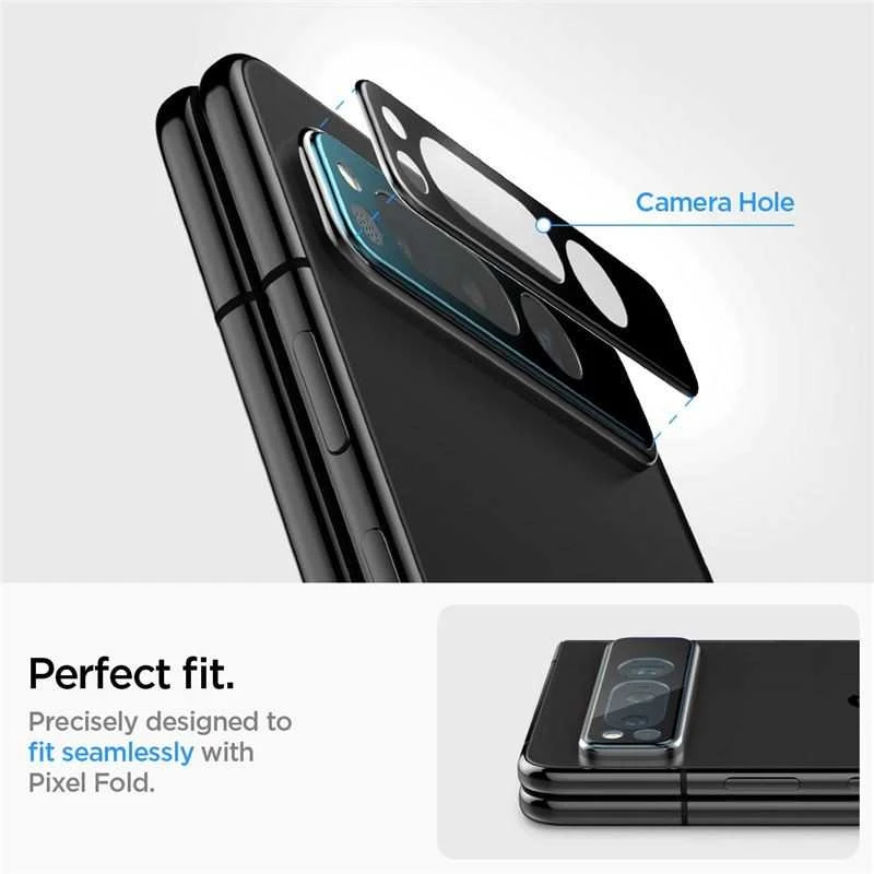 Spigen Glass EZ Fit Optik Pro 2 Pack, juodas - Google Pixel Fold
