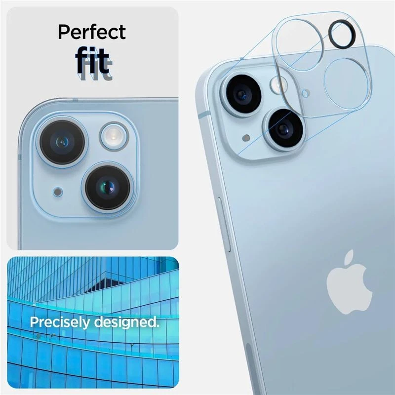 „Spigen Glass Optik“ 2 vnt., skaidrūs – „Apple iPhone 14“ / „Apple iPhone 14 Plus“