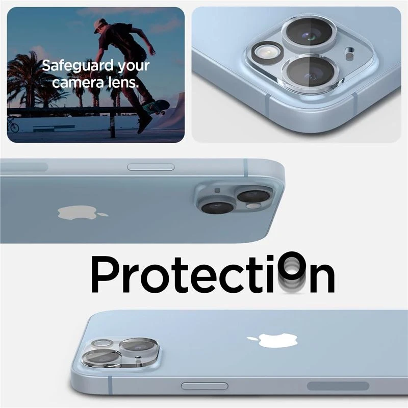 „Spigen Glass Optik“ 2 vnt., skaidrūs – „Apple iPhone 14“ / „Apple iPhone 14 Plus“