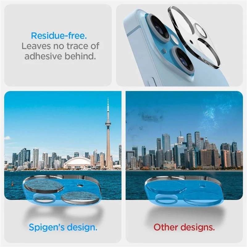 „Spigen Glass Optik“ 2 vnt., skaidrūs – „Apple iPhone 14“ / „Apple iPhone 14 Plus“