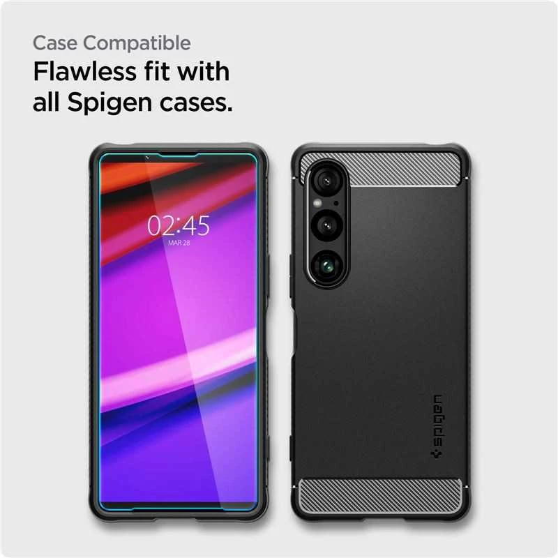 „Spigen Glass tR AlignMaster“ 2 vnt. pakuotė – „Sony Xperia 1 VI“