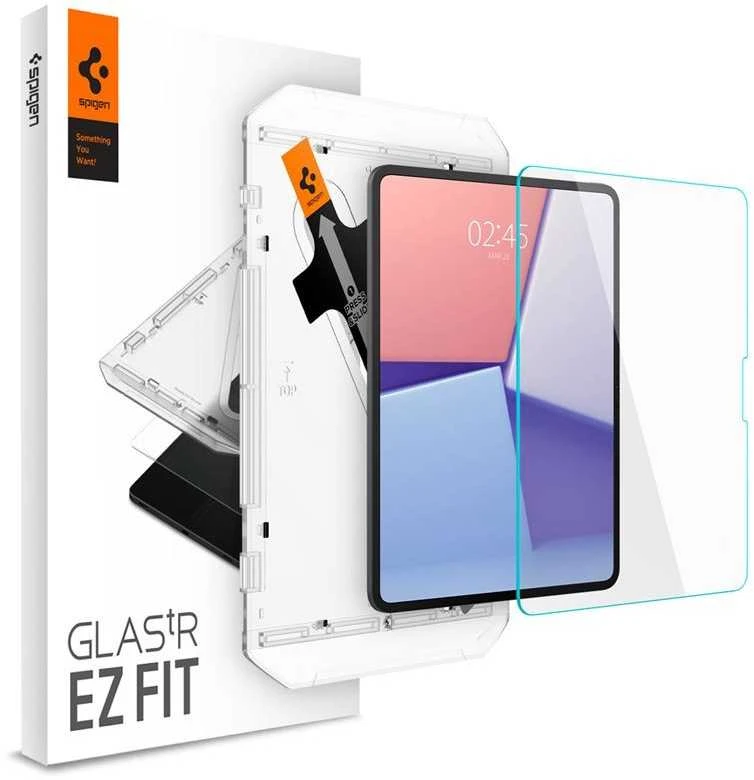 Apsauginis stiklas planšetiniam kompiuteriui Apple iPad Pro 13.0 2024 Spigen Glas.tr „Ez Fit” skaidrus