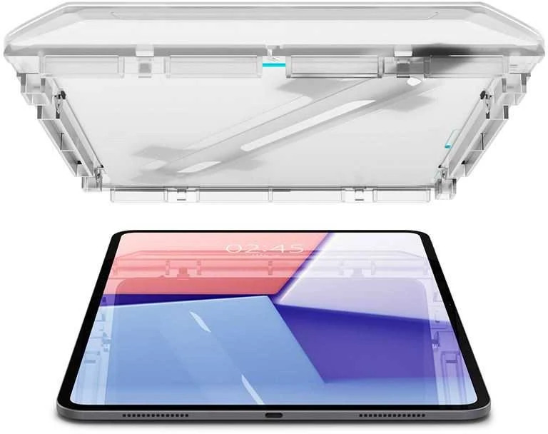 Apsauginis stiklas planšetiniam kompiuteriui Apple iPad Pro 13.0 2024 Spigen Glas.tr „Ez Fit” skaidrus