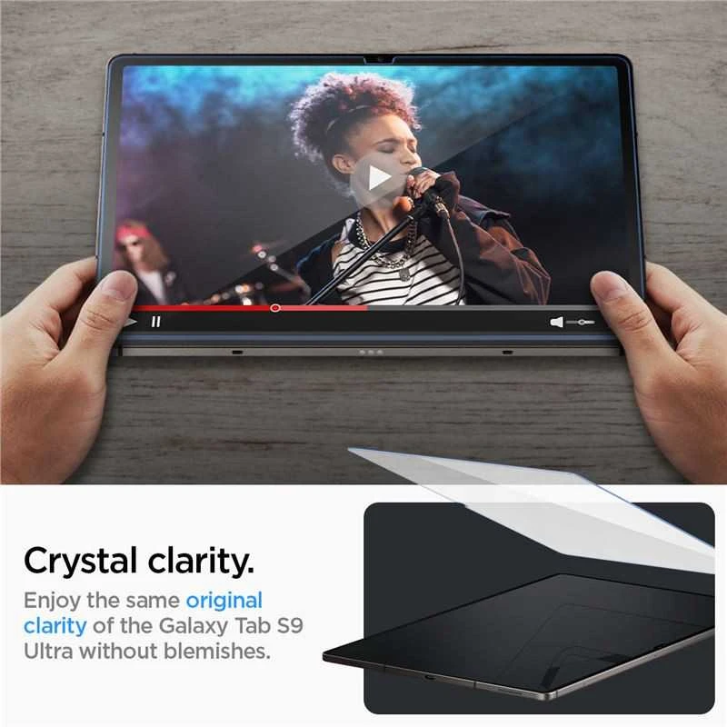 Spigen Glass tR EZ Fit 1 Pack - Samsung Galaxy Tab S10/S9 Ultra