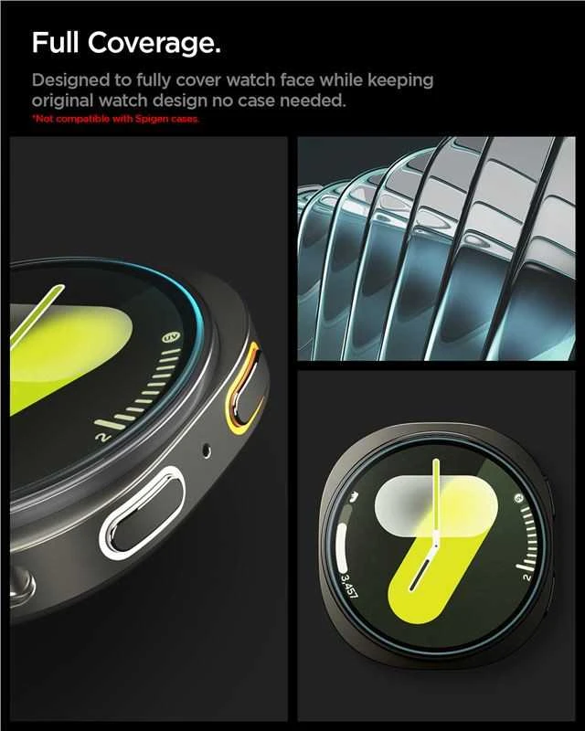 Spigen Glass tR EZ Fit 2 Pack - Samsung Galaxy Watch 8 (40mm)