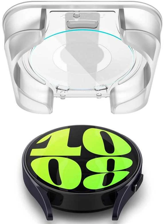 „Spigen GLAS.TR EZ FIT 2“ grūdintas stiklas, skirtas „Samsung Galaxy Watch 6“ 44 mm (2 vnt.)