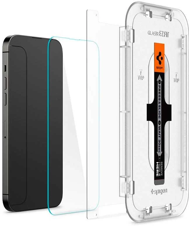 SPIGEN GLAS.TR "GRŪDINTAS STIKLAS EZ FIT" 2 PAKUOTĖS IPHONE 14 PRO CLEAR