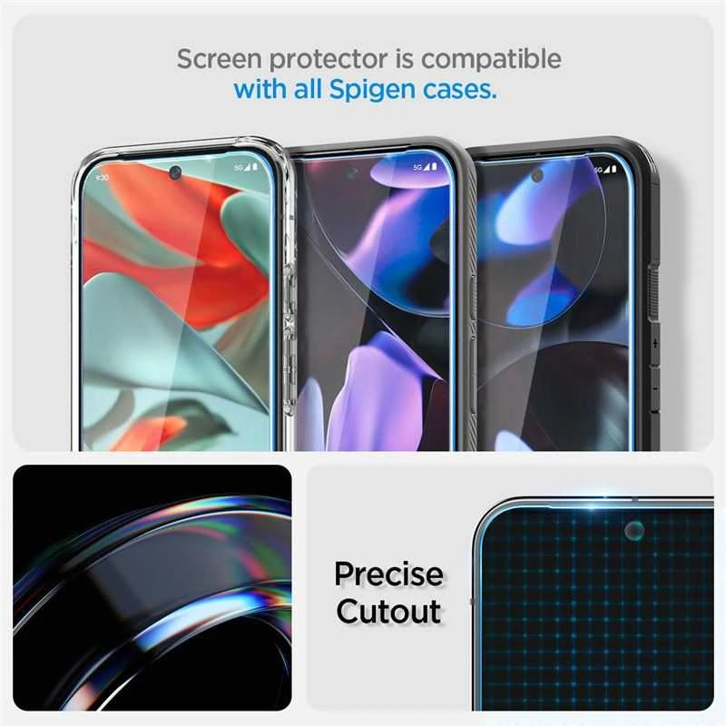 Spigen Glas.tR EZ Fit Apsauginis stiklas su aplikatoriumi Google Pixel 9 Pro XL (2 pcs.)