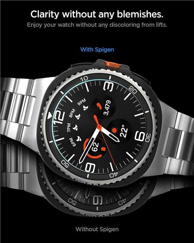 „Spigen Glass tR EZ Fit“ 2 vnt. pakuotė – „Galaxy Watch 8 Classic“ (46 mm)