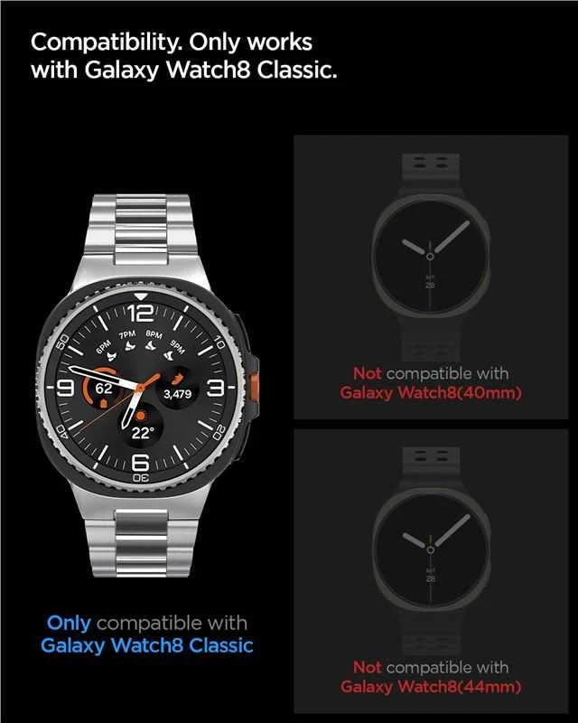 „Spigen Glass tR EZ Fit“ 2 vnt. pakuotė – „Galaxy Watch 8 Classic“ (46 mm)