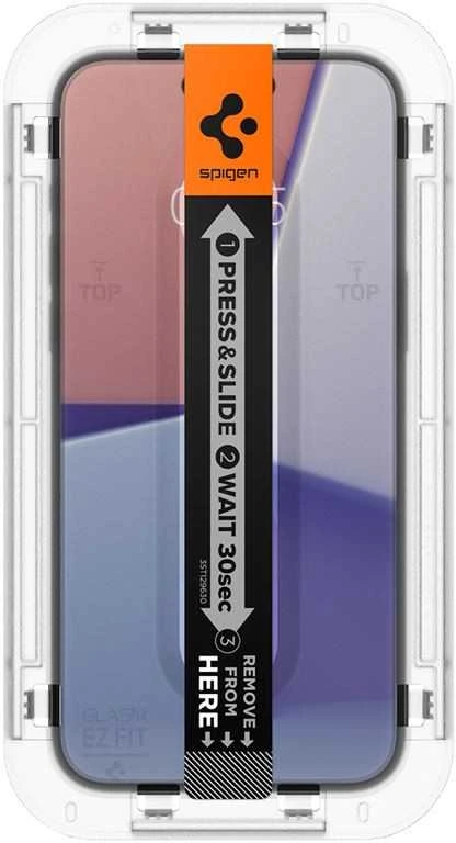 GRŪDINTAS STIKLAS SPIGEN GLAS.TR EZ FIT IPHONE 15 CLEAR