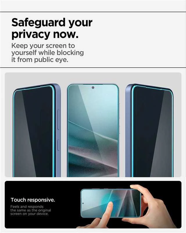 Apsauginis stiklas su privatumo filtru Spigen Glas.TR EZ FIT HD Privacy Samsung Galaxy S24 Plus 2vnt