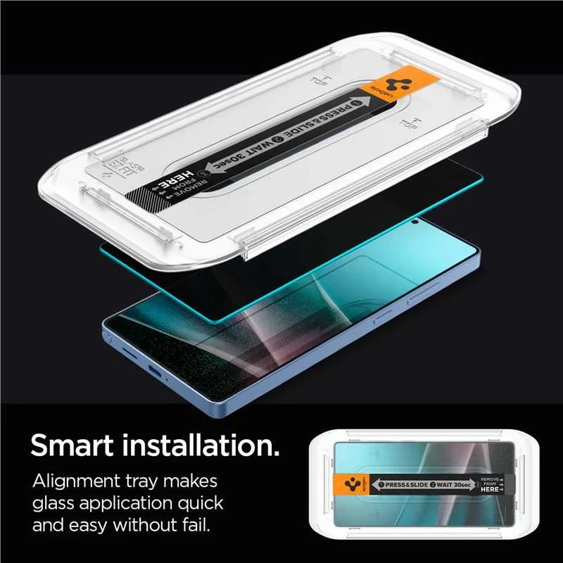 Apsauginis stiklas su privatumo filtru Spigen Glas.TR EZ FIT HD Privacy Samsung Galaxy S25 Ultra 2vnt