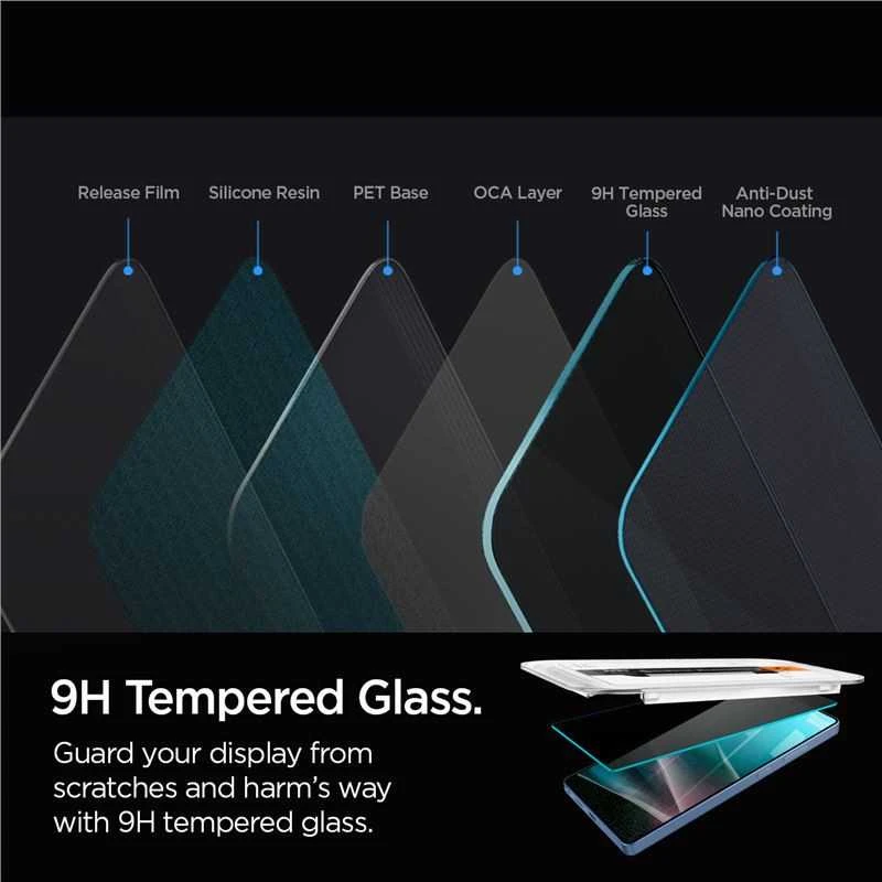 Apsauginis stiklas su privatumo filtru Spigen Glas.TR EZ FIT HD Privacy Samsung Galaxy S25 Ultra 2vnt