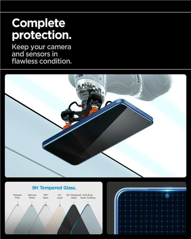 Apsauginis stiklas su privatumo filtru Spigen Glas.TR EZ FIT HD Privacy Samsung Galaxy S24 Plus 2vnt