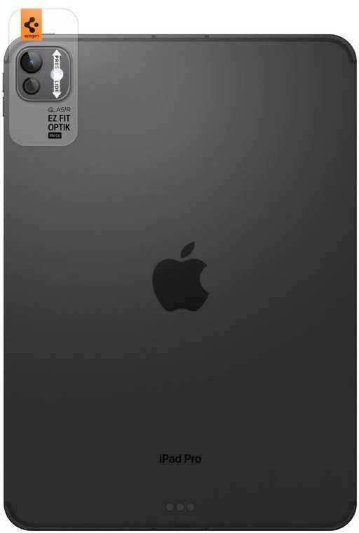 Spigen Glass tR EZ Fit Optik Metal 1 Pack, space juodas - iPad Pro 13" 2024 / iPad Pro 11" 2024