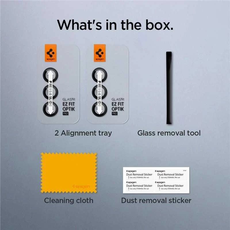 Spigen Glass tR EZ Fit Optik Pro 2 Pack, juodas - Samsung Galaxy Z Fold5