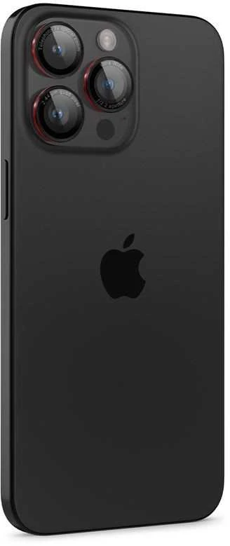 Apsauginis stiklas kamerai Apple iPhone 14 Pro / 14 Pro Max / 15 Pro / 15 Pro Max / 16 Pro / 16 Pro Max / 17 Pro / 17 Pro Max Spigen Optik Pro L-Series Glas.tr „EZ FIT” kameros apsauga 2 vnt. juodas