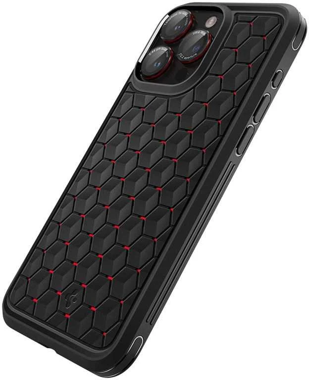 Apsauginis stiklas kamerai Apple iPhone 14 Pro / 14 Pro Max / 15 Pro / 15 Pro Max / 16 Pro / 16 Pro Max / 17 Pro / 17 Pro Max Spigen Optik Pro L-Series Glas.tr „EZ FIT” kameros apsauga 2 vnt. juodas