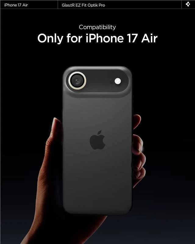 Spigen Glass tR EZ Fit Optik Pro 2 Pack, auksinis - iPhone Air