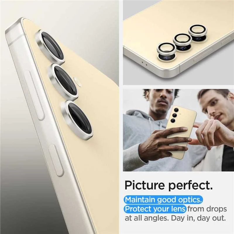 „Spigen Glass tR EZ Fit Optik Pro“ 2 vnt., geltonas – „Samsung Galaxy S24+“