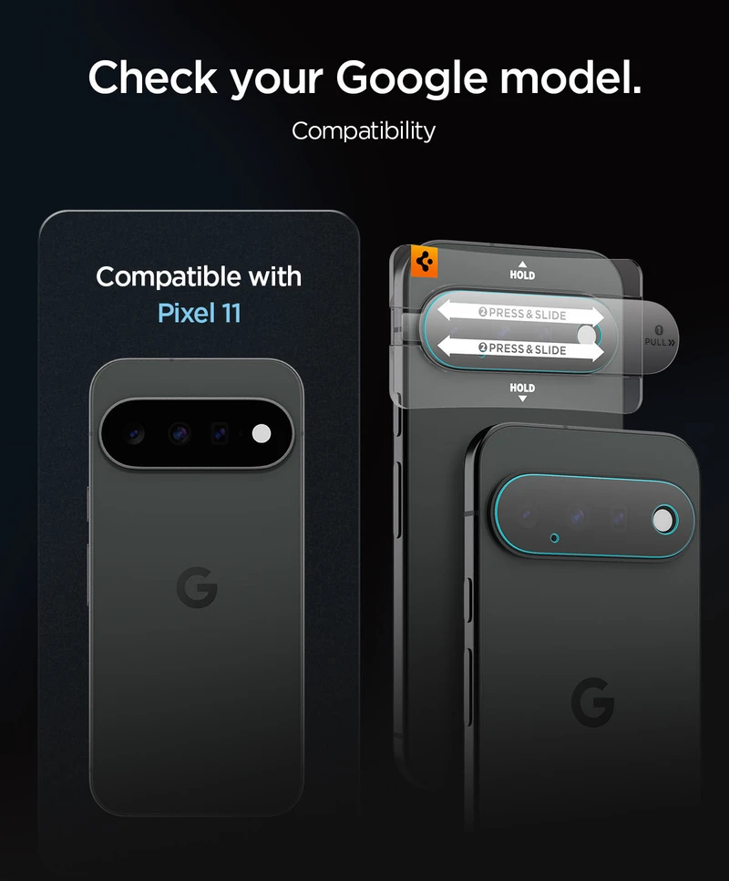 Spigen OPTIK PRO GLAS.TR EZ FIT KAMEROS APSAUGA 2-PACK GOOGLE PIXEL 11 SKAIDRI