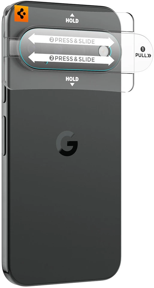 Spigen OPTIK PRO GLAS.TR EZ FIT KAMEROS APSAUGA 2-PACK GOOGLE PIXEL 11 PRO SKAIDRI