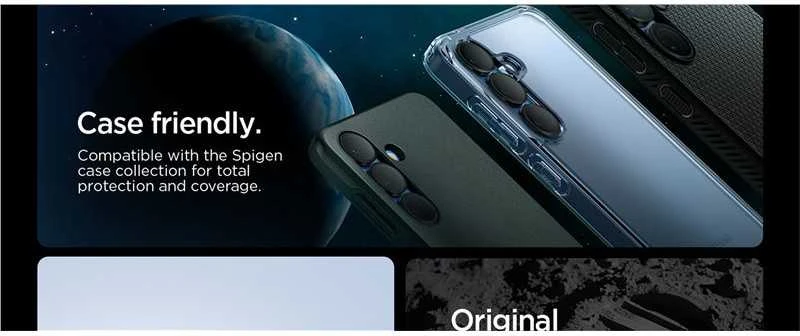 Spigen Optik Pro GLAS.TR EZ FIT 2-pack Camera Cover for Samsung Galaxy S25+ – juodos spalvos