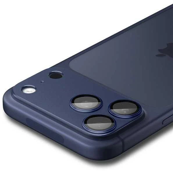 Spigen Optik Pro XL Camera Lens Glass for iPhone 17 Pro Max - Navy Mėlyna