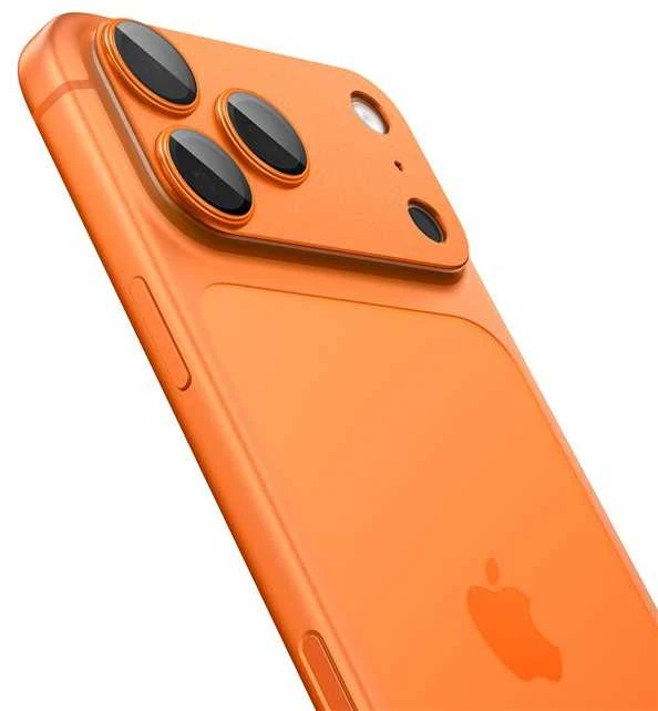 Spigen Optik Pro XL Camera Lens Glass for iPhone 17 Pro Max - Oranžinis
