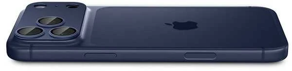 Spigen Optik Pro XL Camera Lens Glass for iPhone 17 Pro Max - Navy Mėlyna