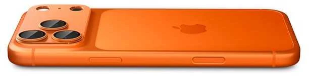 Spigen Optik Pro XL Camera Lens Glass for iPhone 17 Pro - Oranžinis