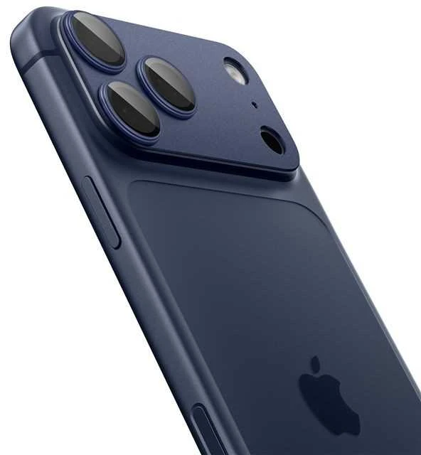 Spigen Optik Pro XL Camera Lens Glass for iPhone 17 Pro Max - Navy Mėlyna