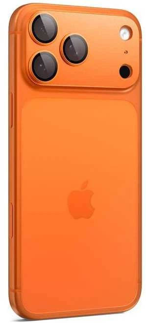 Spigen Optik Pro XL Camera Lens Glass for iPhone 17 Pro Max - Oranžinis