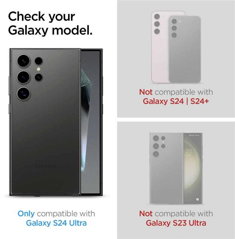 Apsauginis stiklas telefonui Samsung Galaxy S24 Ultra Spigen Glas.tr „EZ Fit” Privacy 2-pack