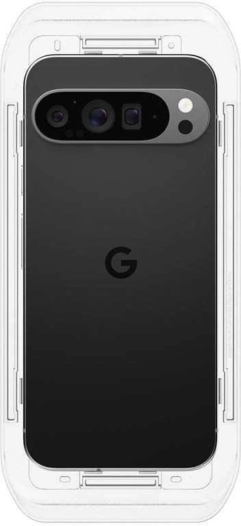 „Spigen Glas.TR Ez Fit“ 2 vnt. „Google Pixel 9 Pro XL“ apsauginių stiklų pakuotė